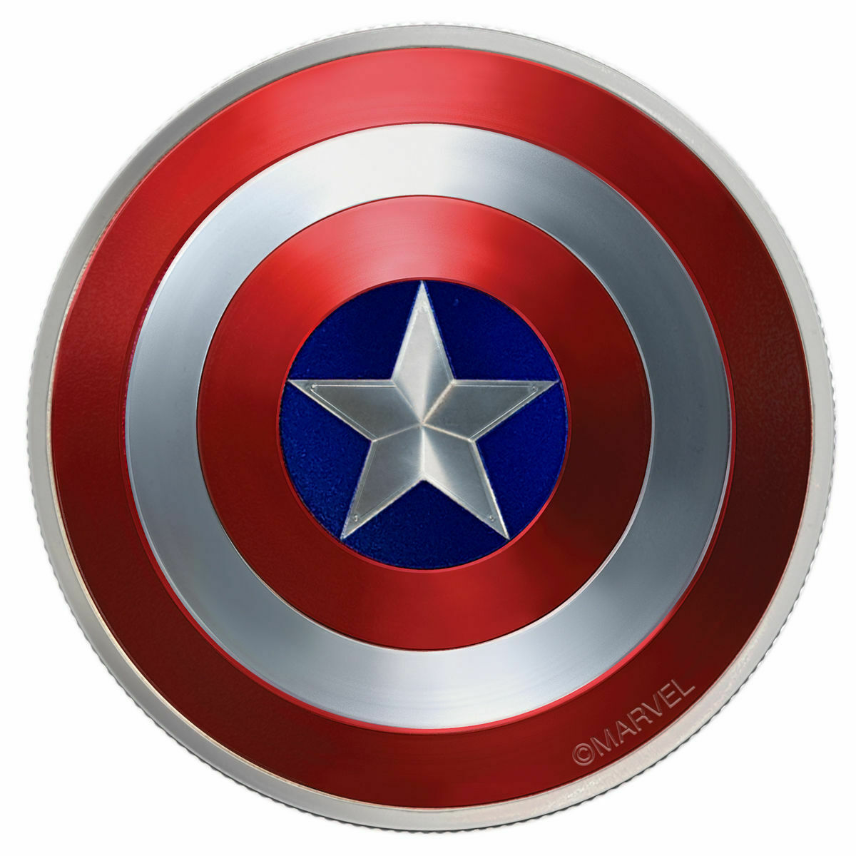 2019 Captain America Shield Proof - 10 Gram Silver Coin Proof - Backorder