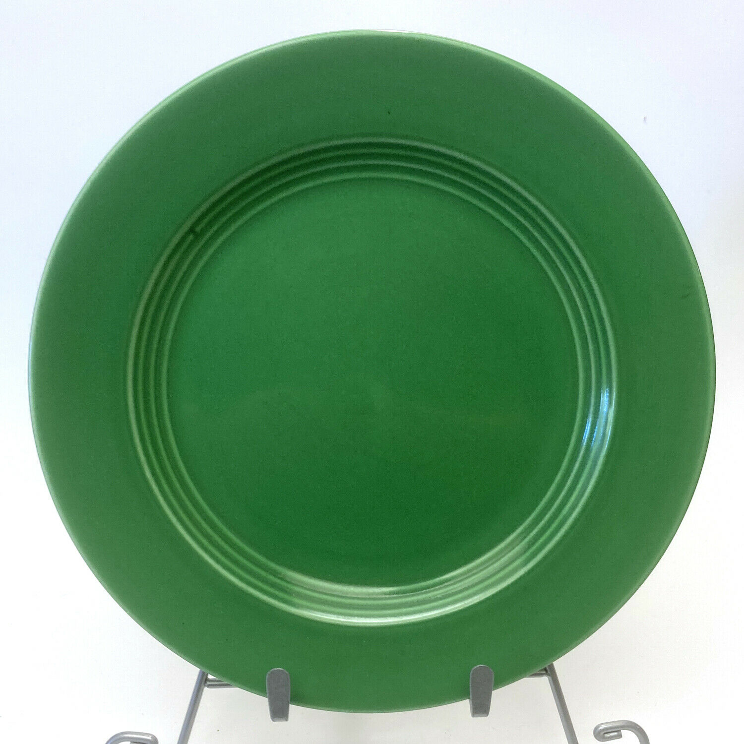 Vintage Homer Laughlin Harlequin Luncheon Plate In Medium Green