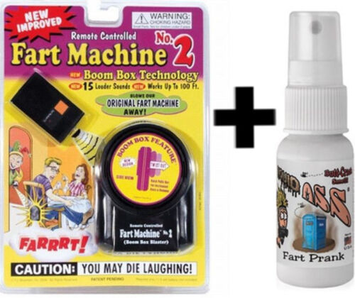 1 Fart Machine #2 With Remote +  1 Liquid Ass Spray Bottle Stink Bomb ~ Combo!