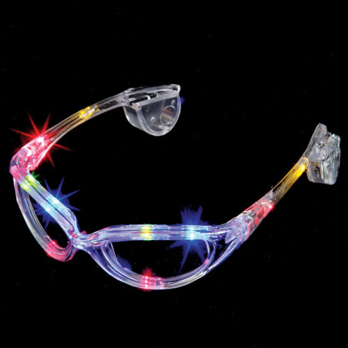 Multi-colored Led Light-up Flashing Rave Party Glasses